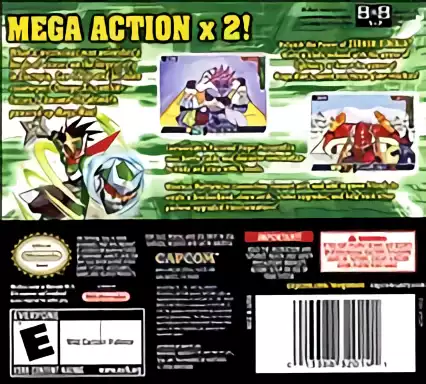 Image n° 2 - boxback : MegaMan Star Force 2 - Zerker x Ninja